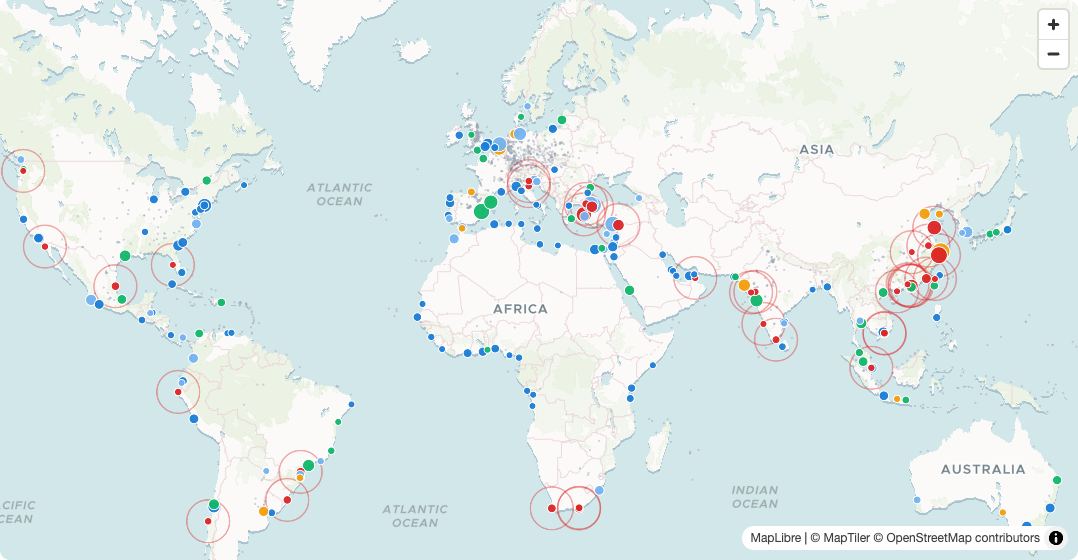 World port map preview